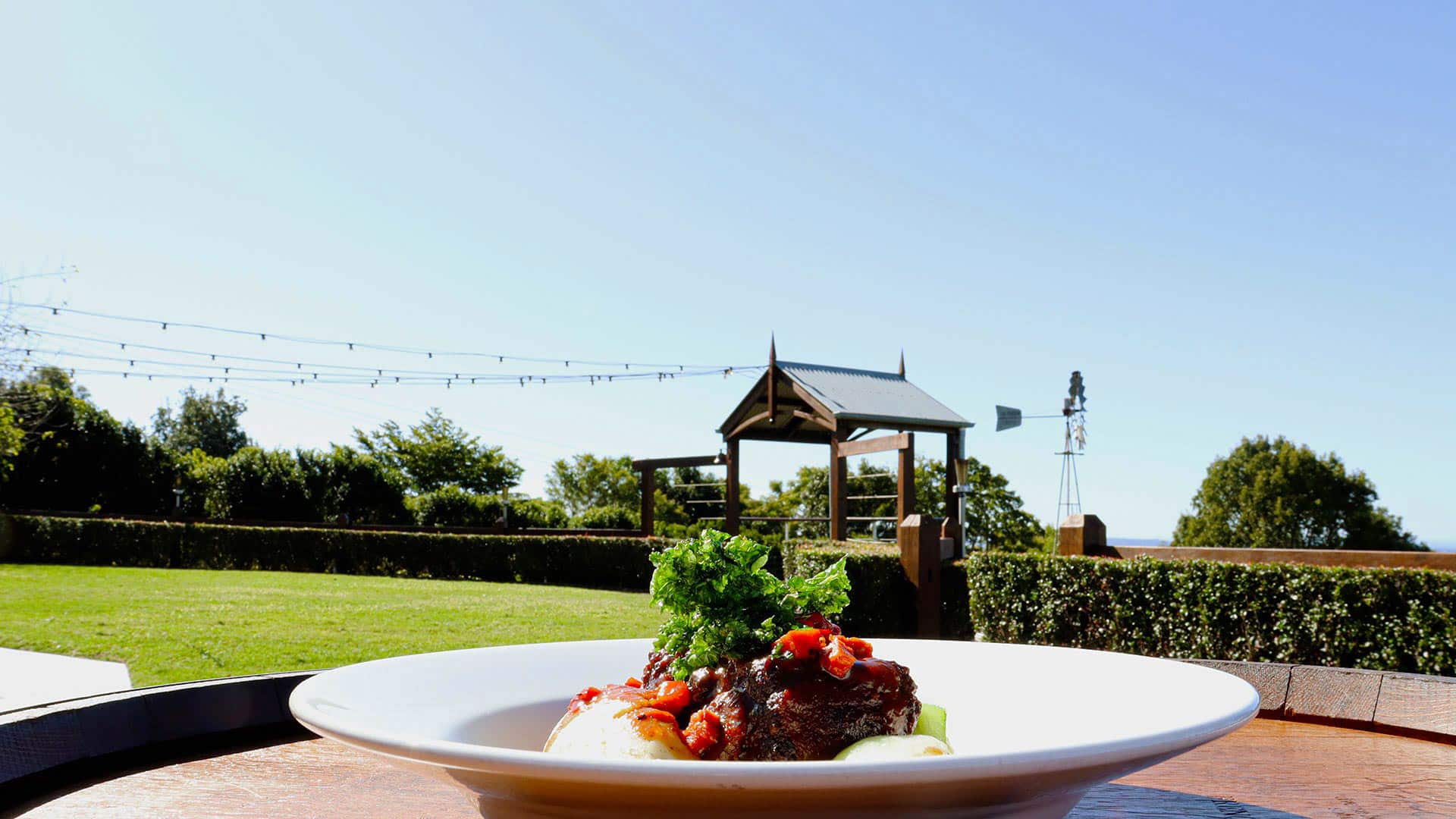 Luch overlooking Sunshine Coast